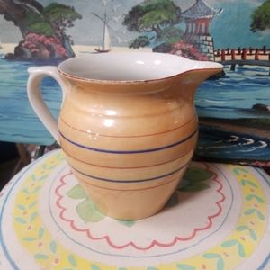 Vintage Pitcher - Made In Czechoslovakia Union K -